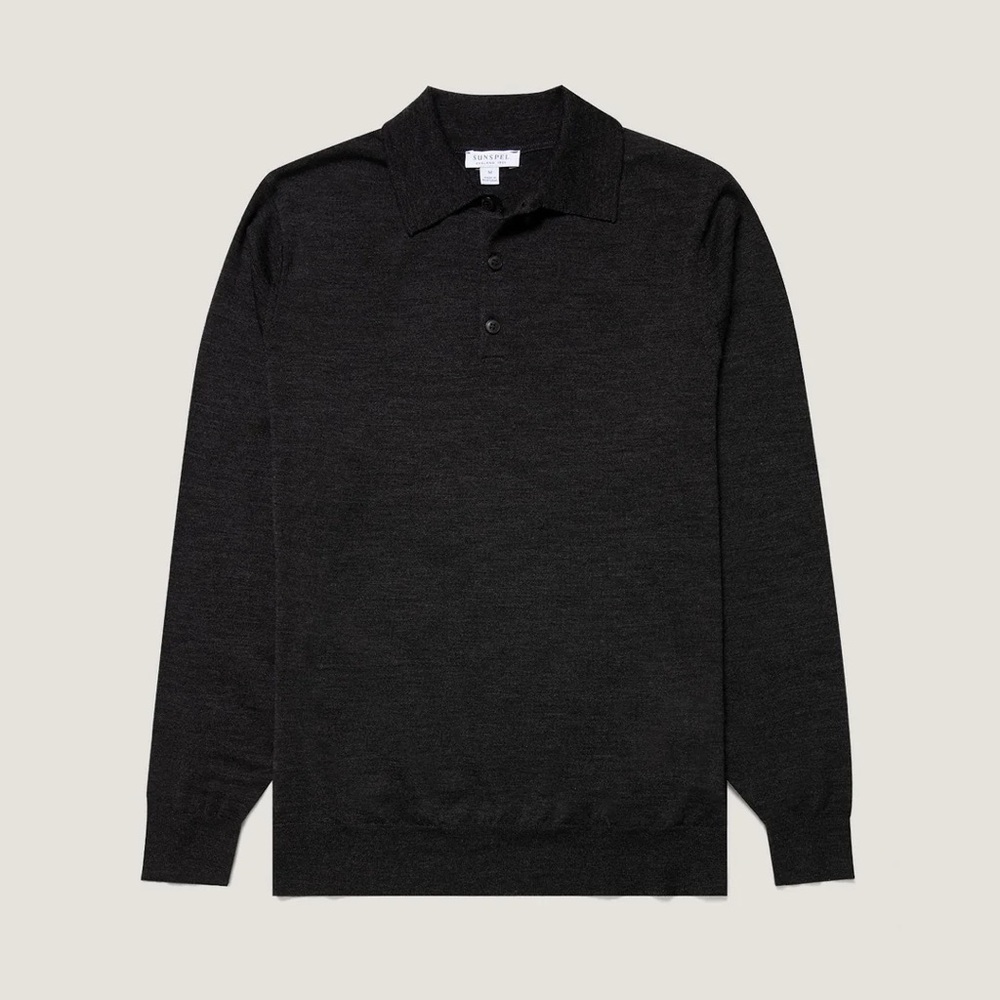 NWT SUNSPEL EXTRA FINE MERINO POLO